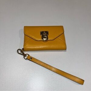 Michael Kors Yellow Wristlet Wallet